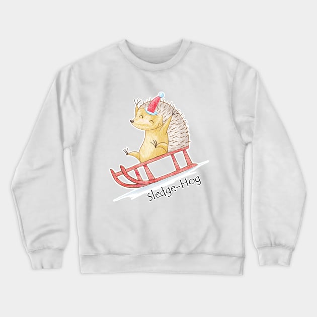 A Hog's Life - Sledge-Hog Crewneck Sweatshirt by shiro